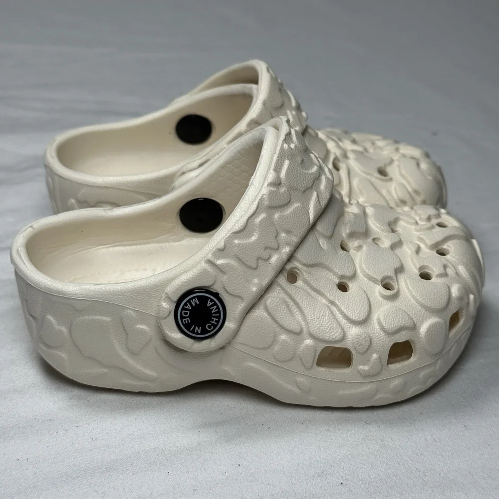 Kids Cream Clogs Toddler US‎ 5 EU 21 Slip On Sandals Comfort Lightweight